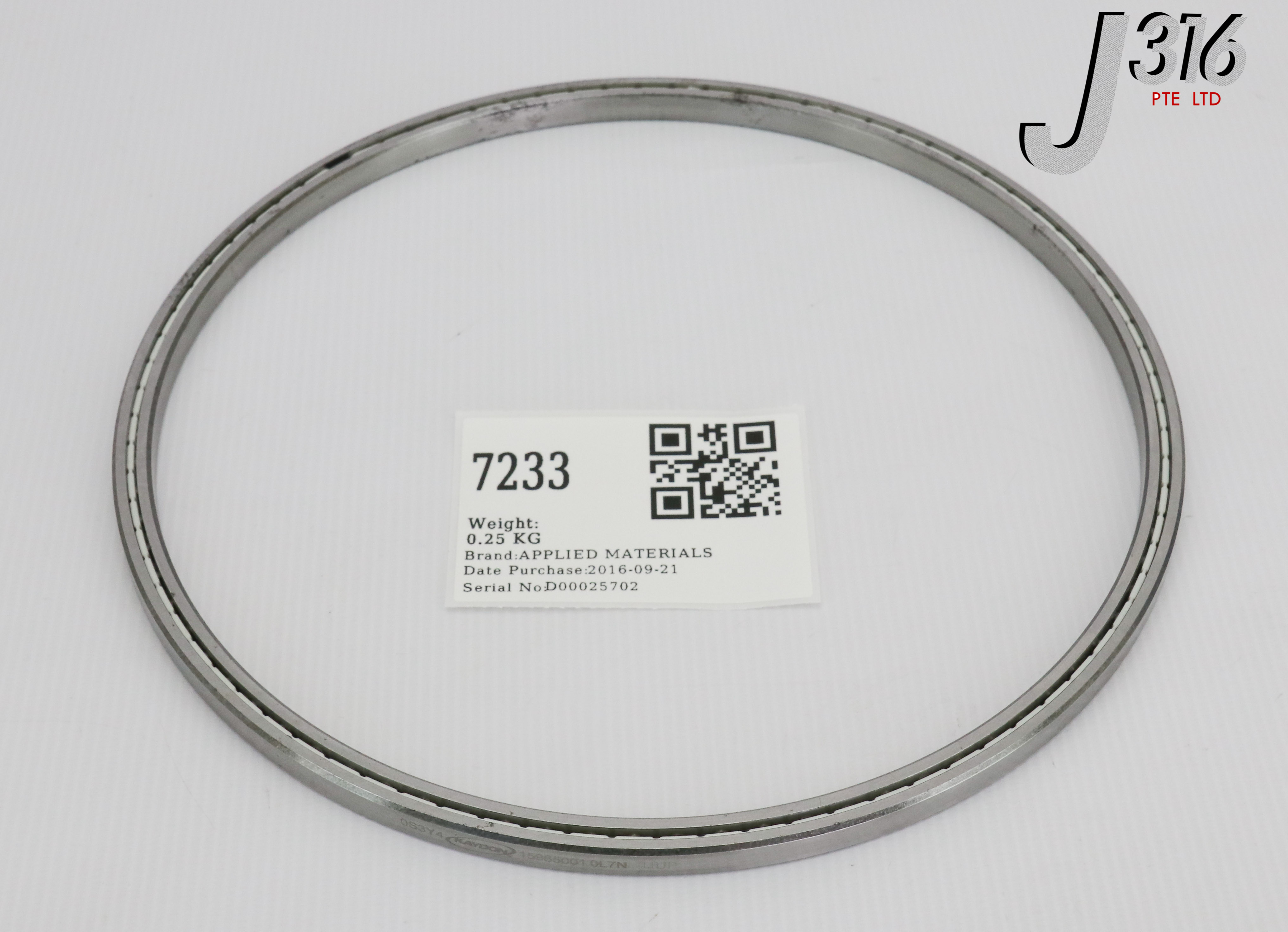 7233 KAYDON APPLIED MATERIAL BEARING ASSY, OD 22CM, ID 20CM